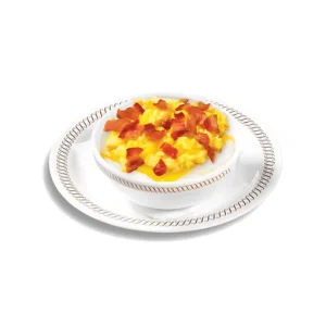 Bacon egg & cheese grits bowl