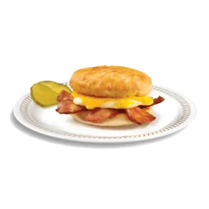 Waffle house Bacon biscuit