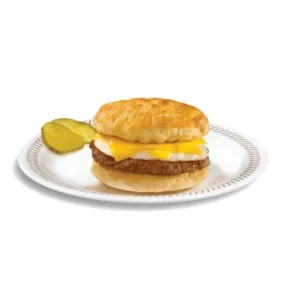 Waffle house Sausage, egg & cheese biscuit