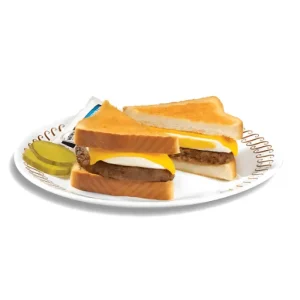 Waffle house sausage egg cheese sandwich