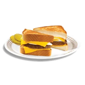 Waffle house texas sausage egg and cheese melt